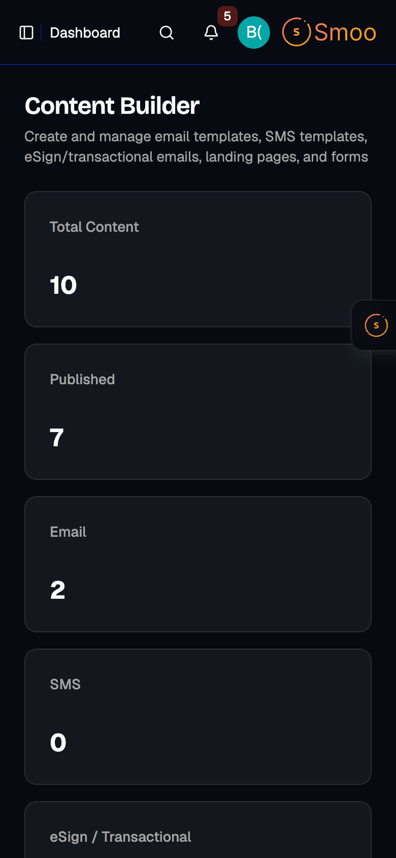 Content Builder Editor - Mobile